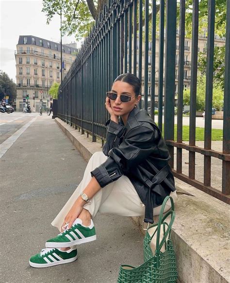 green Adidas outfit ideas